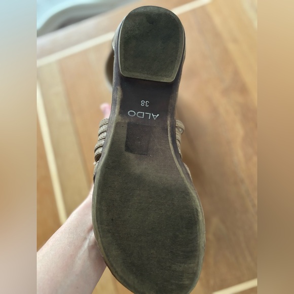 Aldo Leather sandals with back zip - Picture 3 of 3